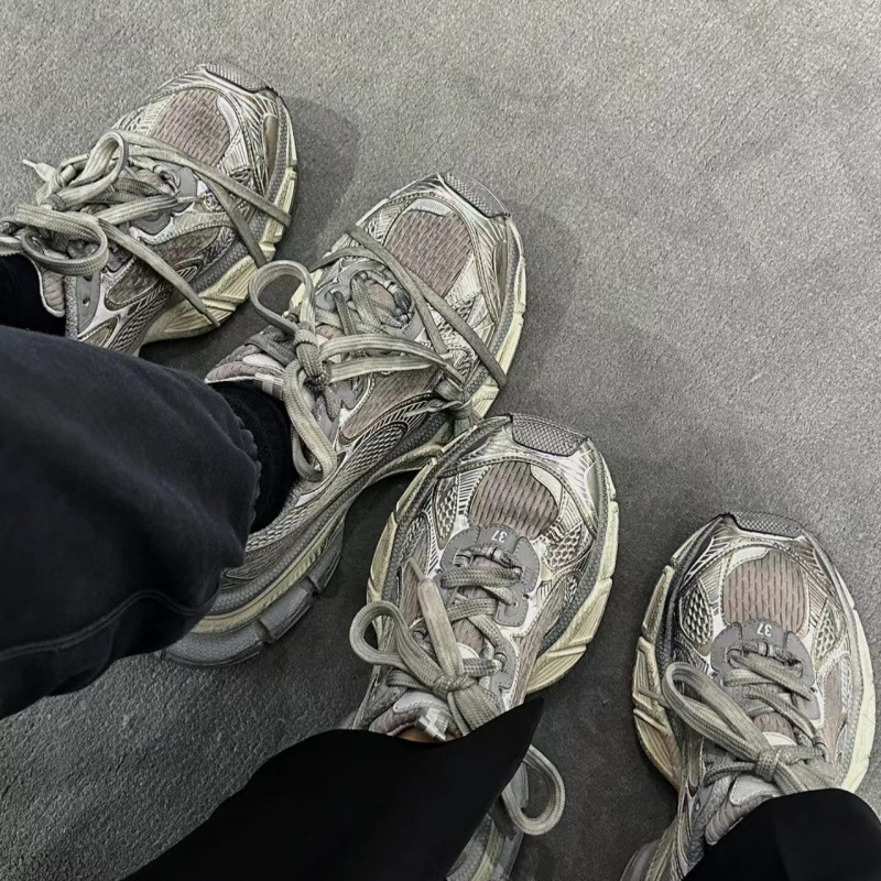 New Paris Mesh Breathable Show Retro Elevated Old Dirty 3xl Torre Shoes Couple Shoes