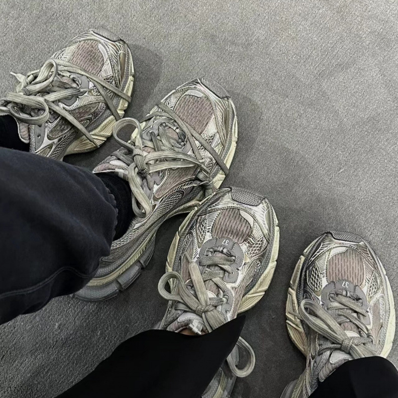 New Paris Mesh Breathable Show Retro Elevated Old Dirty 3xl Torre Shoes Couple Shoes