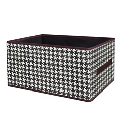 Houndstooth storage box clothes storage artifact home wardrobe folding storage box built-in pp board large capacity storage