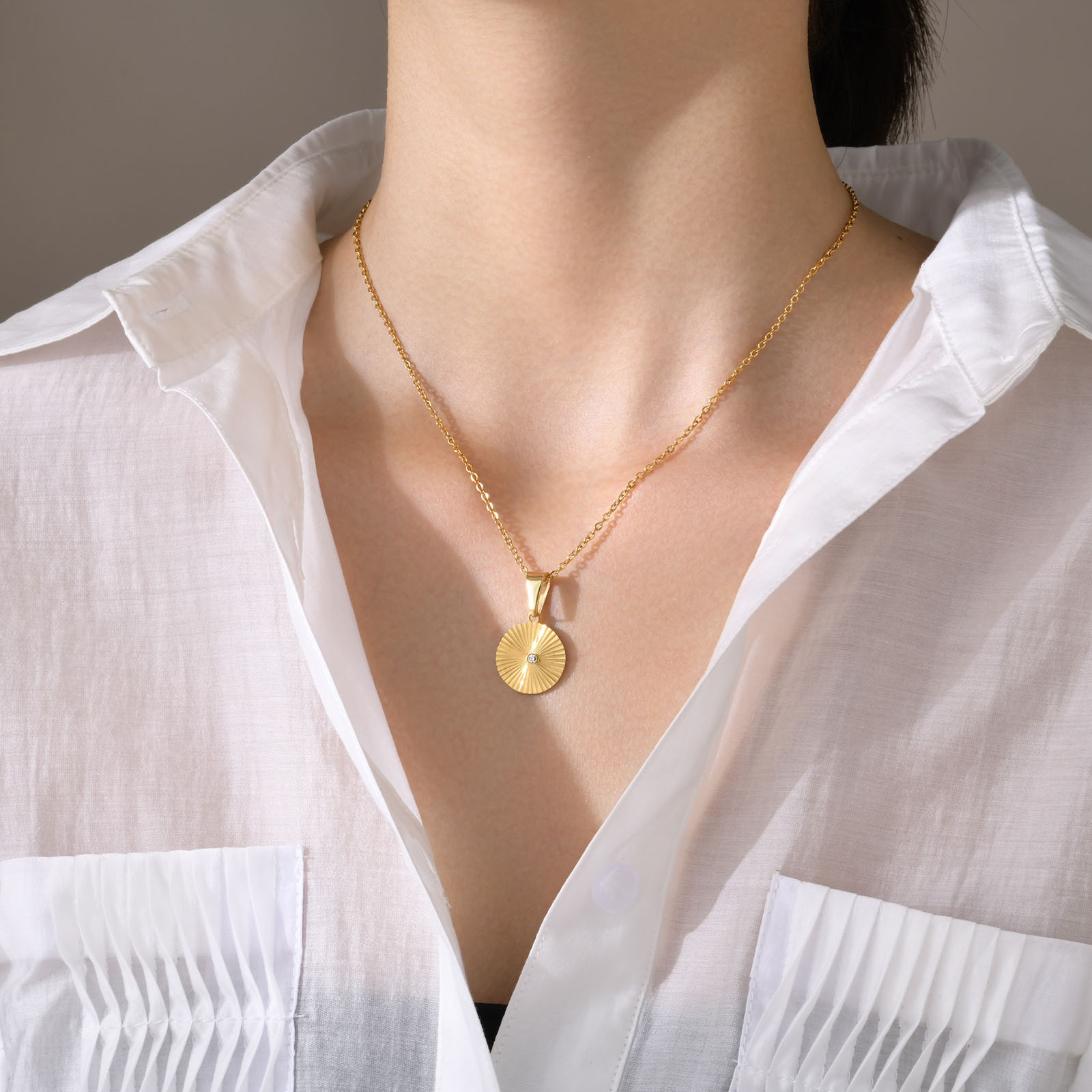 Simple Style Star Stainless Steel Plating Pendant Necklace 1 Piece