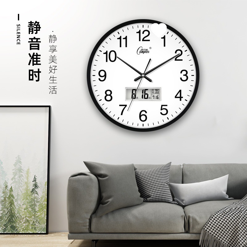 康巴丝挂钟客厅钟表简约北欧时尚家用时钟挂表现代创意个性石英钟|undefined