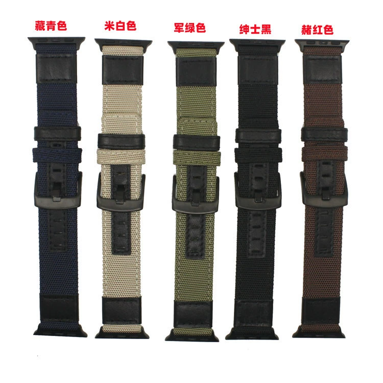 Подходит для Apple iwatch 7 ремешок нейлоновый яблочный нейлоновый ремешок с металлической пряжкой