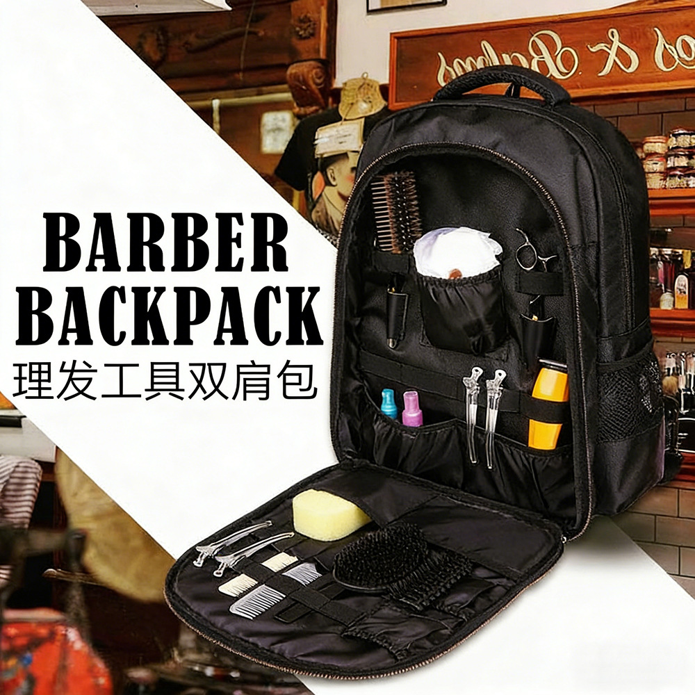 Bolsa de almacenamiento para herramientas de peluquería, mochila para estilista, tijeras, peine, cortadora eléctrica, bolsa para secador de pelo