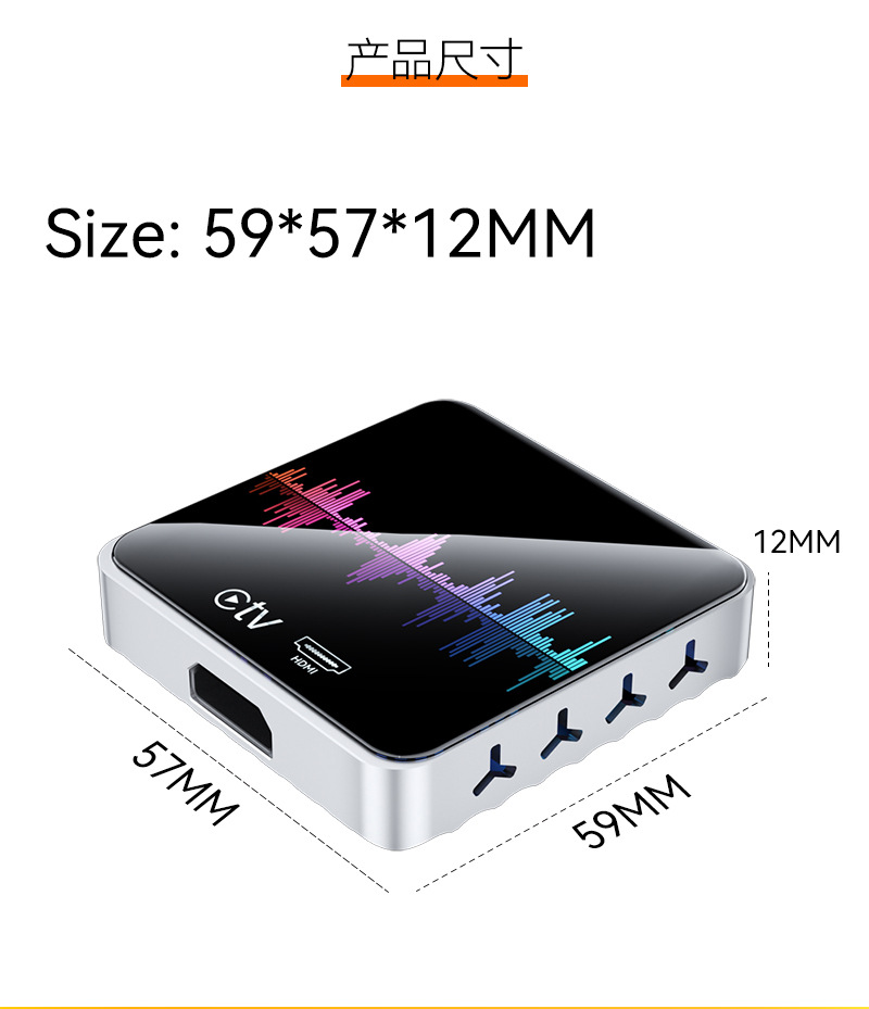Hot-Selling Wired-To-Wireless Carplay Android Auto with HDMI Input Car Smart Carplay Box