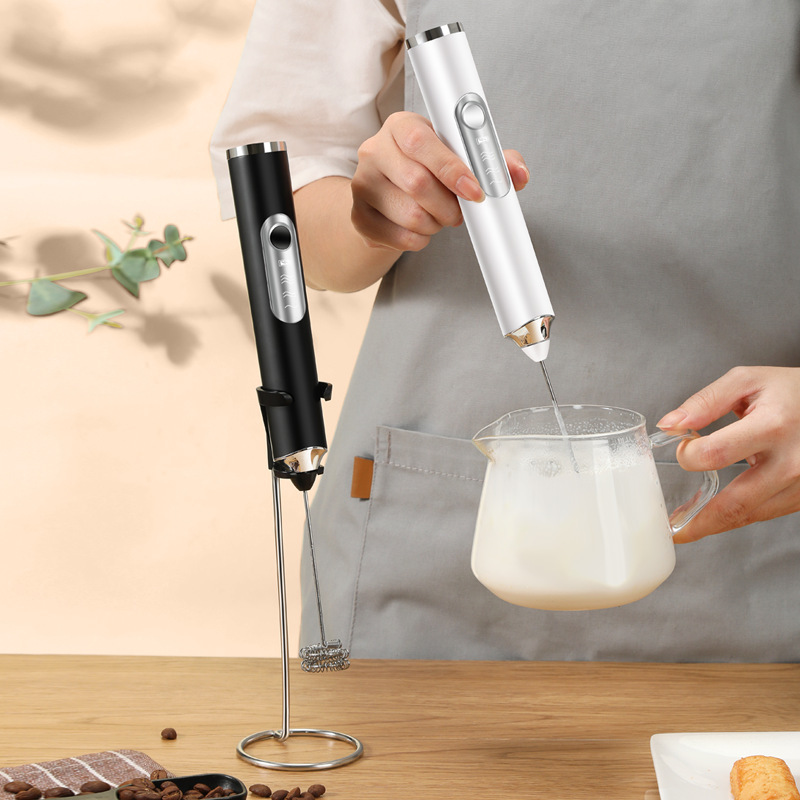 Nuevo tipo de máquina de burbujas de leche, máquina de burbujas eléctricas domésticas, batidor de huevos de mano, batidor de café, batidor de leche, batidor de leche