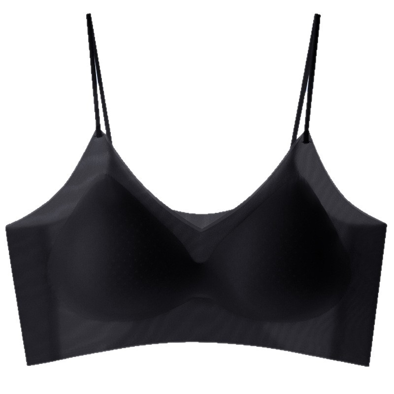 Summer Thin Liquid Foundation Bra, Comfortable and Breathable Sling, Beautiful Back, Cool Feeling, Traceless, Big Breasts, Small Breasts, No Rims Bra