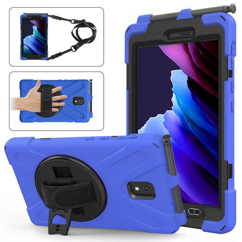 Suitable for Samsung Tab Active3 T577 Pirate King Pc Stand Silicone Case T575 Handheld Strap Tablet Case Suitable for Samsung Tab Active3 T577 Pirate King Pc Stand Silicone Case T575 Handheld Strap Tablet Case