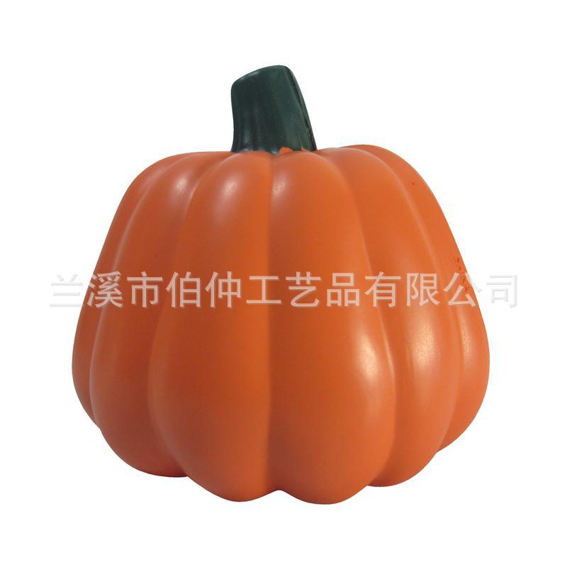 跨界热卖商品PU蔬菜南瓜挤压球聚按酯PU儿童成人握挤压球印刷loog