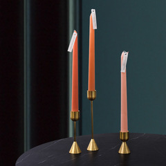 跨境新品北歐輕奢金屬鋁蠟燭台擺件家用簡約創意婚禮復古燭台擺設