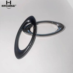 卸売楕円形合金キーホルダー卵型スプリングバックルバッグアクセサリー開口部リングスプリングコイル金属カラビナ