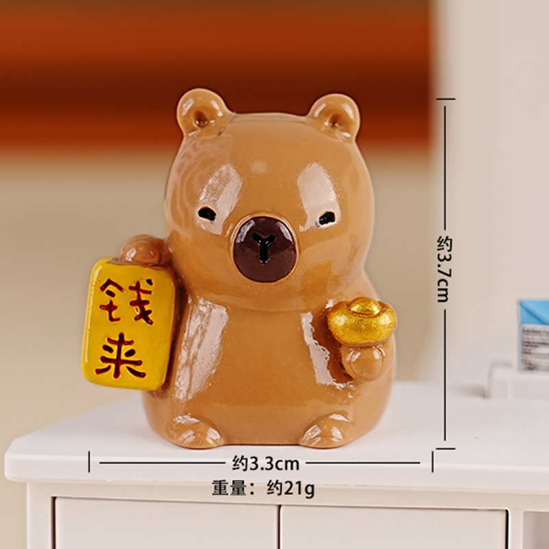 Decoraciones creativas bonitas para el hogar buena suerte Lotus Kabibala resina artesanía decoración de escritorio de oficina