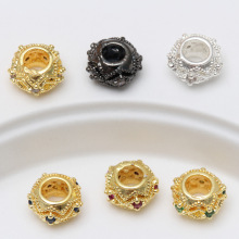 18K����ɫ΢��ʯ�A�θ������diy��朴������ɢ������D�\��