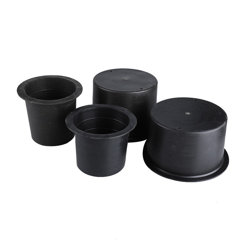 Reservar tubería incrustada piezas incrustadas de plástico incrustadas barril incrustado maceta incrustada manga incrustada desechable pequeño barril negro