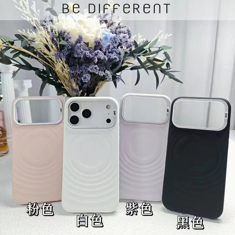 美妆系列磁吸 适用于苹果17Promax系列纯液态硅胶+波漾纹理手机壳|undefined