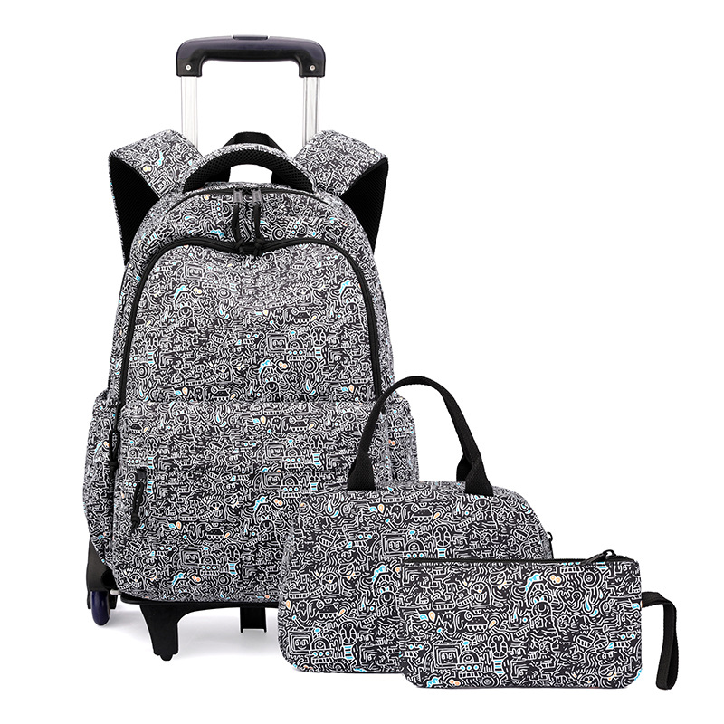 Mochila de estilo de pescado natural para estudiantes de primaria 3 - 6 grados para hombres y mujeres, mochila de tracción de estudiantes de secundaria ligera de gran capacidad