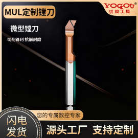 定制MUL小孔径镗刀钨钢合金内孔刀抗震镗刀不锈钢数控微型车刀杆