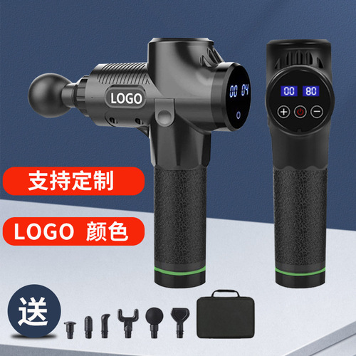 Cross-border fascia gun electric impact muscle relaxation vibration massager home fitness equipment massage gun manufacturer