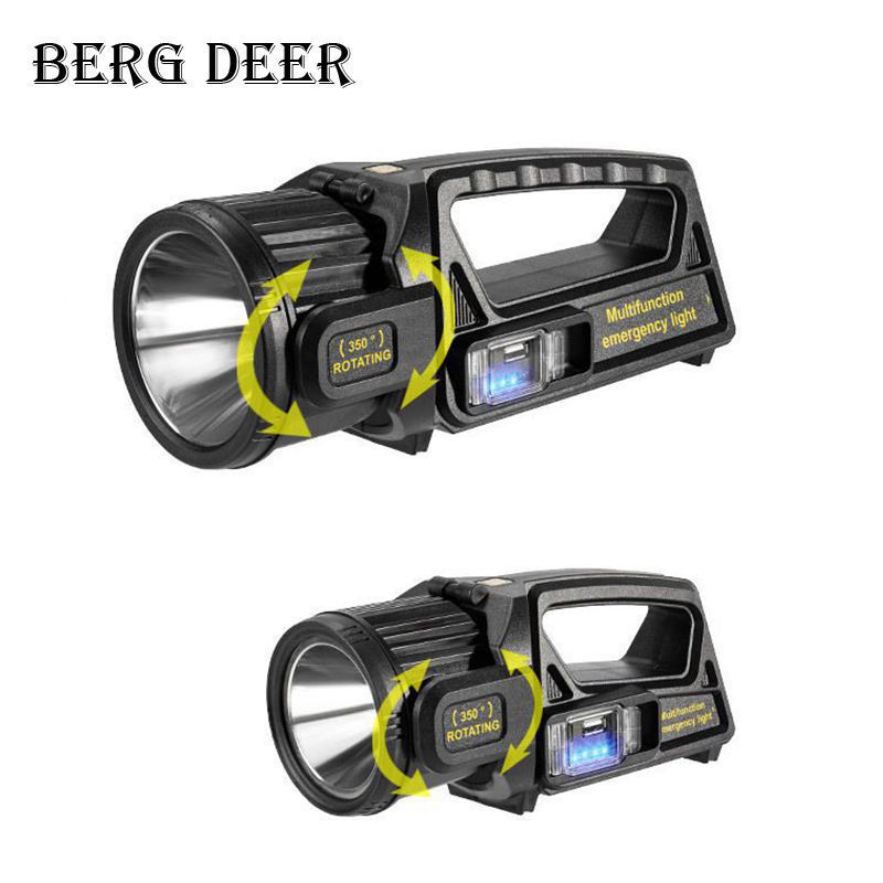 Transfronterizo nuevo al aire libre 350 ° lámpara de luz portátil LED portátil al aire libre luz de largo alcance linterna de luz intensa lámpara de mano