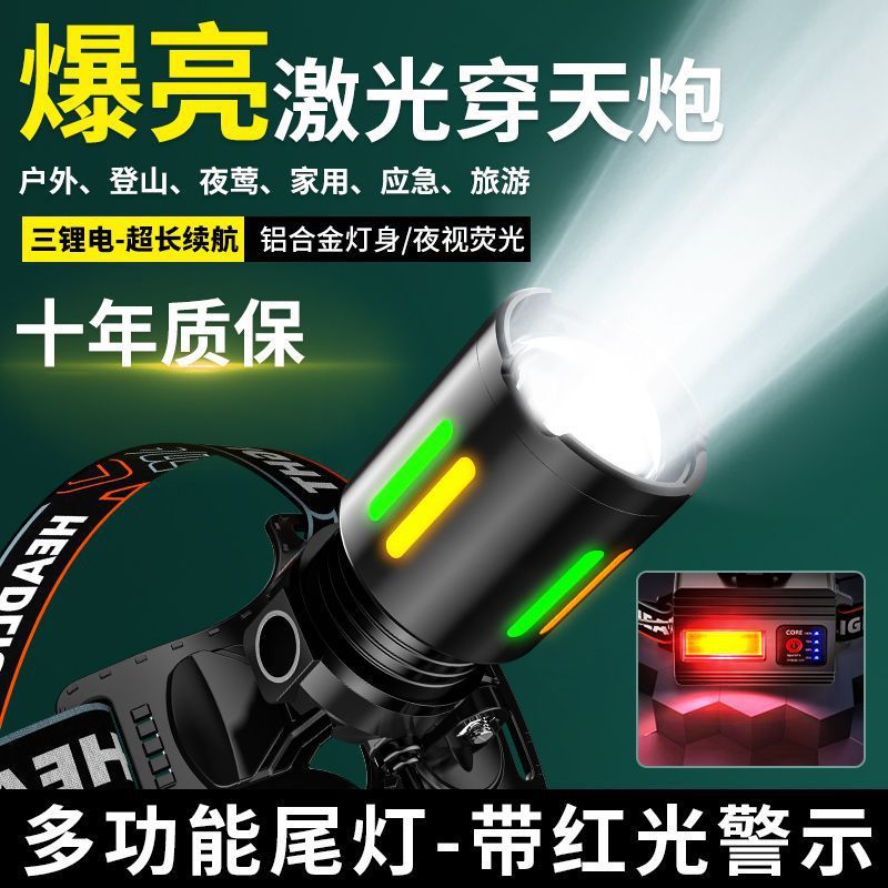 ヘッドライトの強い光のズームの鉱のランプのヘッドセット式の充電式の屋外は超明るいです。|undefined