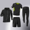 Silk green short sleeves [01 four-piece set]
