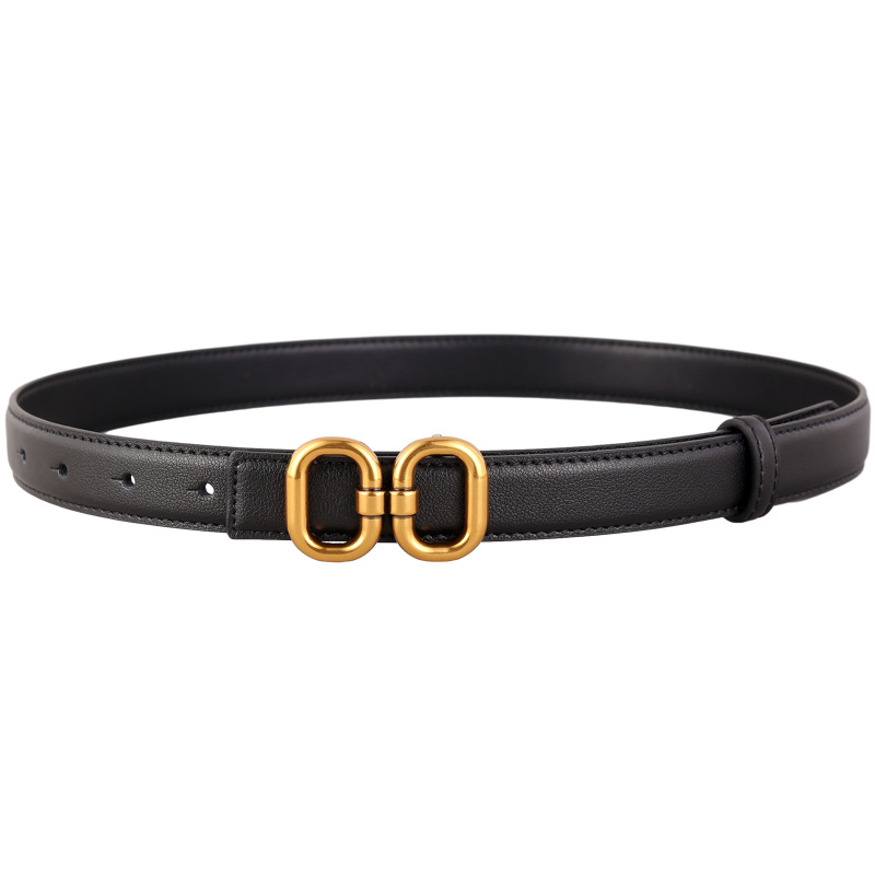 High Grade Genuine Leather Belt for Women with A Sense of Design, New Trends, Trendy Internet Celebrities, Personalized Belts for Women in Stock_voghion.com