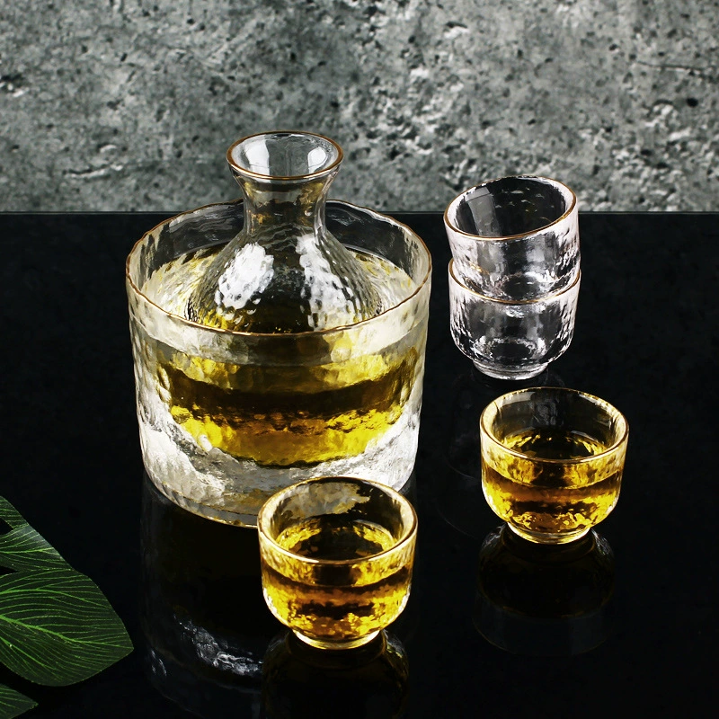 Японская карманная фляжа, набор стаканов, бокалы для дома, диспенсер для вина, подарочная коробка, на заказ