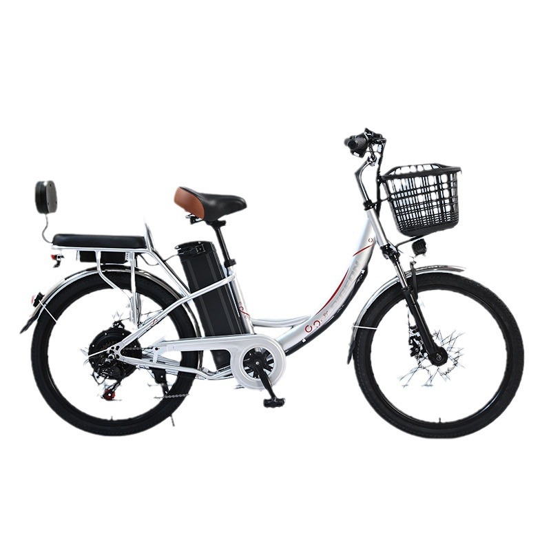 Flying Pigeon Nuevo estándar nacional Batería de litio Bicicleta eléctrica para adultos, ligero, de velocidad variable, pedal de ocio, scooter para ancianos, coche de batería