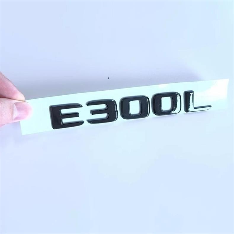 Mercedes-Benz E-Class E300L emblem, E200, E260L, E350L rear black lettering sticker set, large emblem for modification