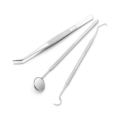 Dental Oral Care Oral Mirror Teeth Cleaning Tartar Plaque Probe Stainless Steel Dentist Tool Set