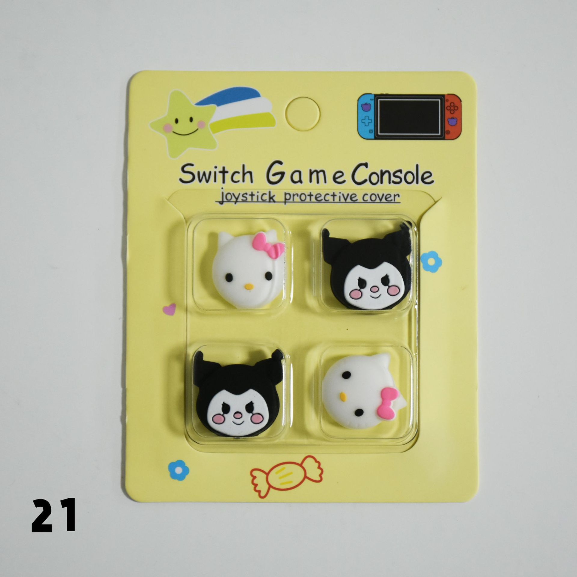 Tapa basculante de silicona de Nintendo Switch de dibujos animados NS Lite tapa basculante tapa protectora mango tapa protectora basculante