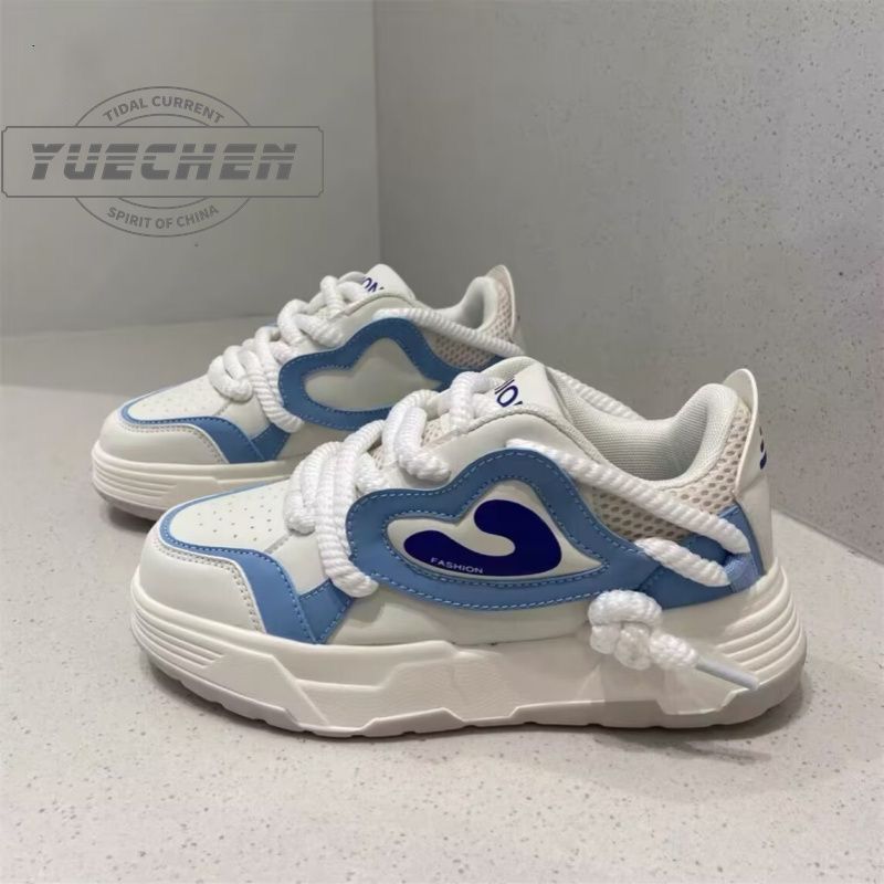 2024 nuevo fondo grueso ins viento academia retro retro zapatos de padre de moda callejera pareja zapatillas deportivas de trotar