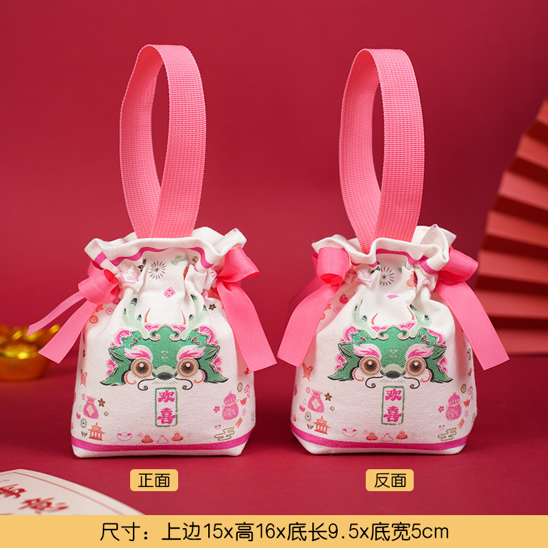 Bolsillo con cordón rosa