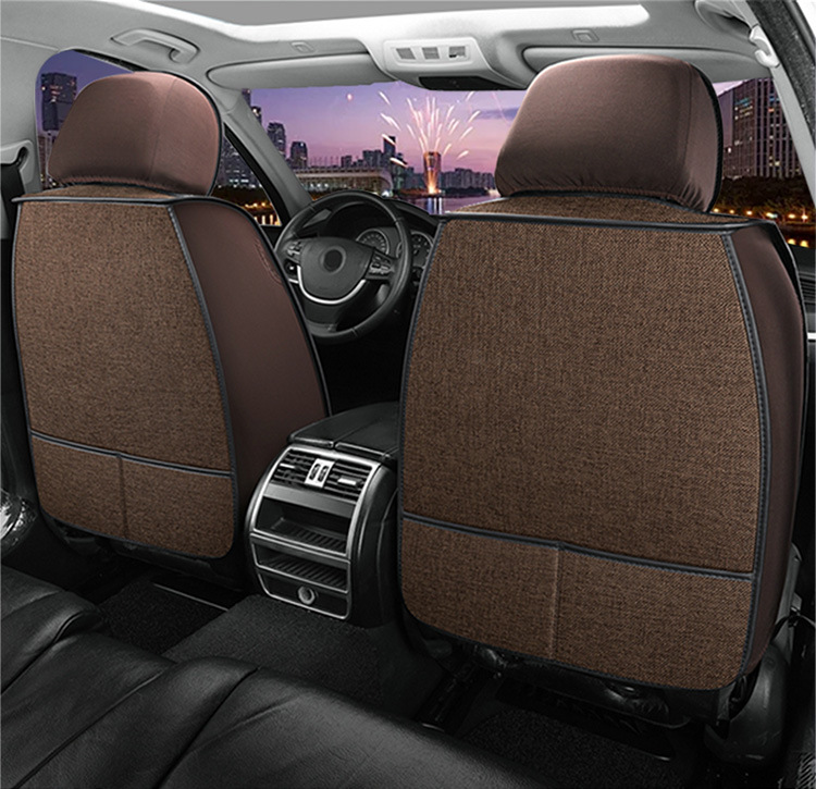 Flax Car Seat Cover, Universal, Full Coverage, Single Seat