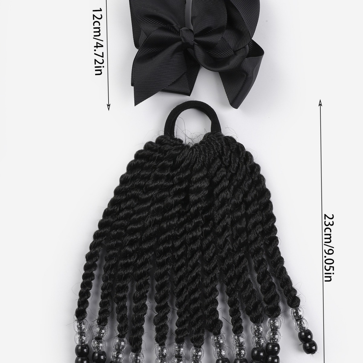 Nueva Amazon venta caliente para niños africanos pelucas de cola de caballo accesorios de pelucas negras para niños ponytail