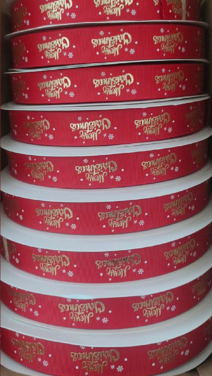 En stock venta al por mayor 2,2 borde dorado cinta regalo de cumpleaños pastel embalaje cinta arco flor regalo