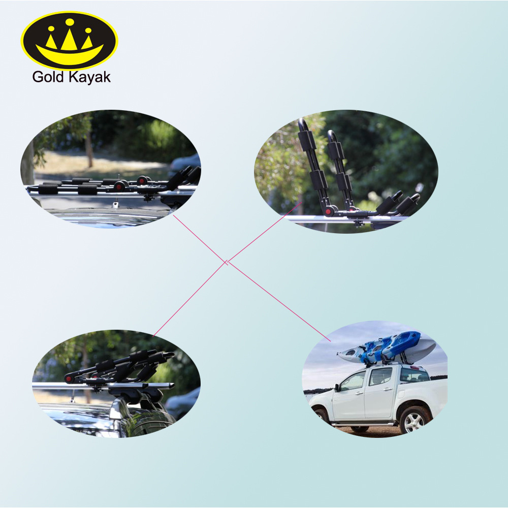 Aviation Aluminum Alloy Foldableable Luggage Rack Roof Rack for Kayak Surfboard - Kayak Accessories