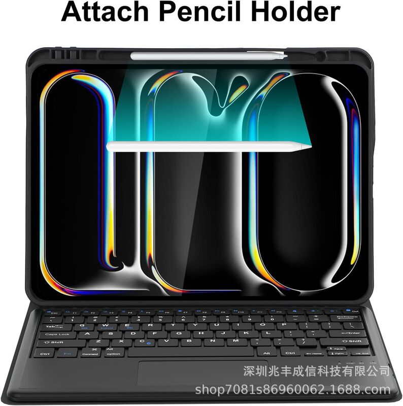 Suitable for iPad Tablet Protective Case 110.9inch Bluetooth Keyboard with Touch Magnetic Protective Case Air76/Prom4