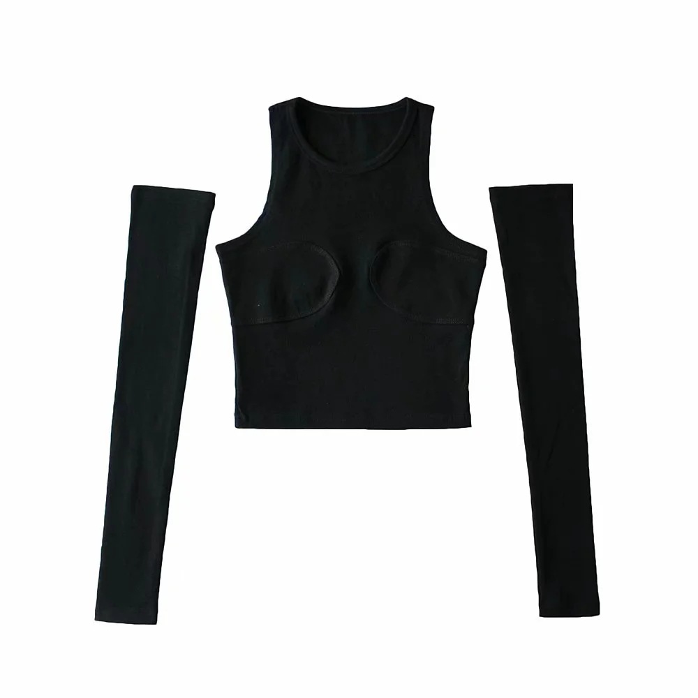 sleeve three-dimensional narrow shoulder vest NSAC63004