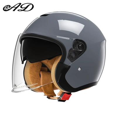 and Women Battery Winter Warm – Motosiklet kaskı (dəbilqə) - 3c-certification-cement-gray-hd-mirror-one-size-fits-all-54-60-head-circumference