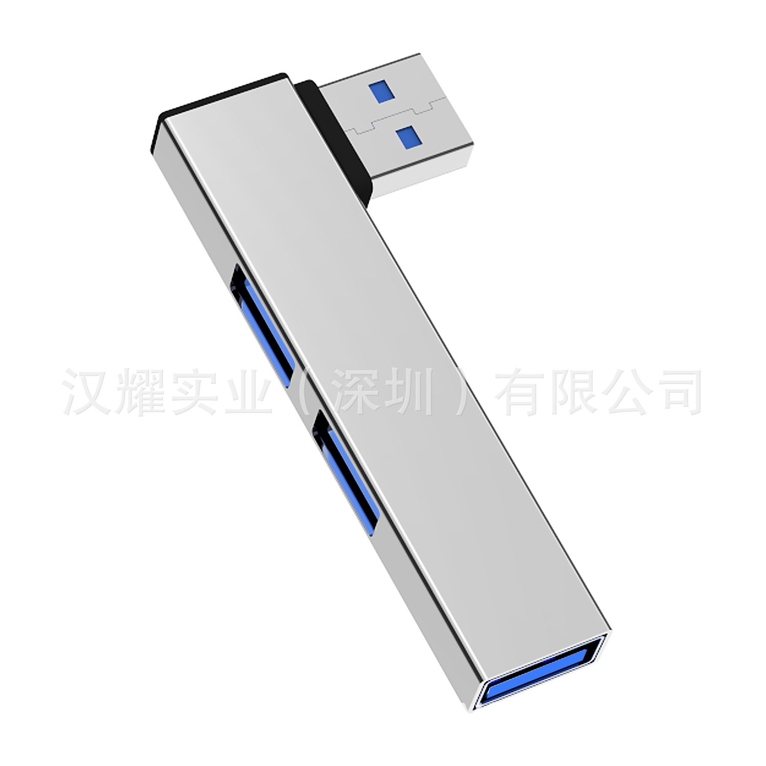 Hubusb estación de acoplamiento Tipo-C tres en uno portátil divisor codo USB3.0 multi-Puerto extensor