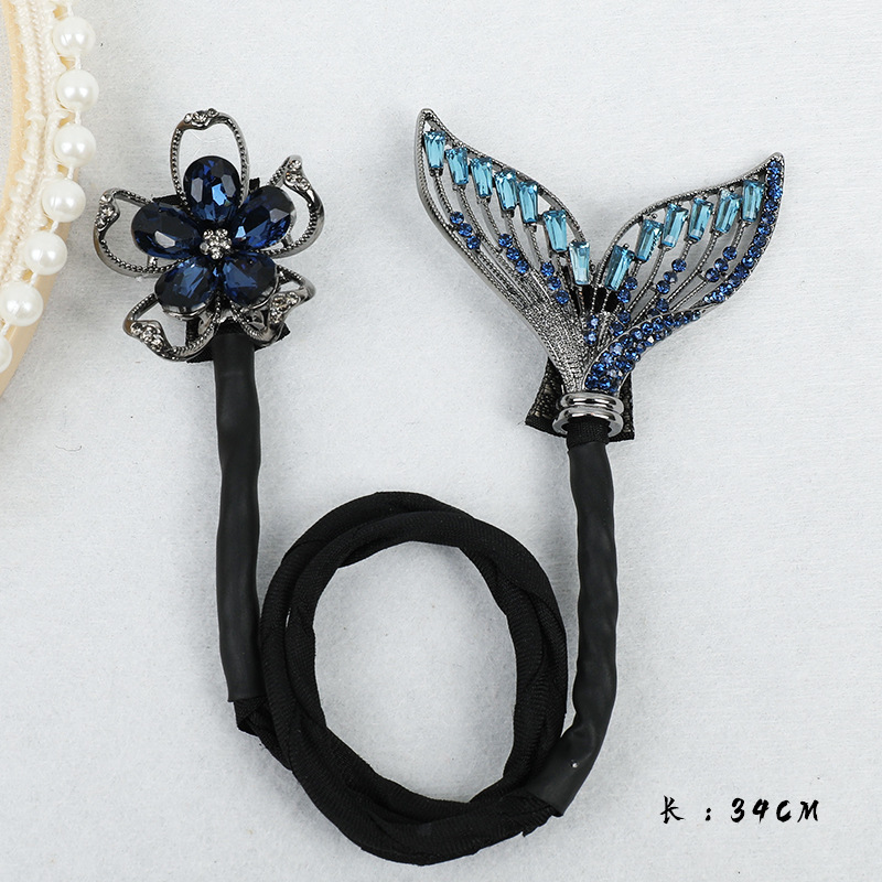 Platino Siya bola cabeza accesorios de pelo de flor de las mujeres brace pelo updo artefacto tejido a mano delicado pelo updo Rod