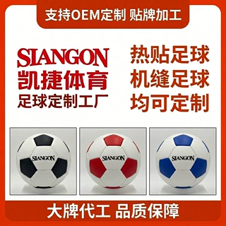 【足球定制】345号无缝贴皮PU足球机缝PVC中考足球儿童定制足球