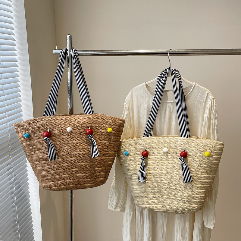 Customized Spring and Summer Large-Capacity Woven Tote Bag, Travel Vacation Handbag, Seaside Beach Bag, Women's Casual Shoulder Bag Customized Spring and Summer Large-Capacity Woven Tote Bag, Travel Vacation Handbag, Seaside Beach Bag, Women's Casual Shoulder Bag