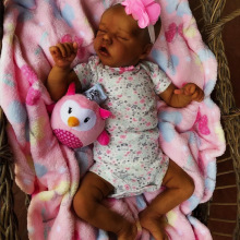 亚马逊爆款重生娃娃17inch African American Reborn Doll Twin A