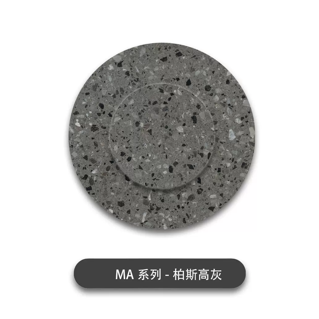 灰色奢石桌面柏斯高灰水磨石工程石材人造大理石宾馆地面石踏步