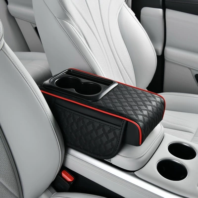 New Car Armrest Box Armrest box - star-pattern-black-and-red