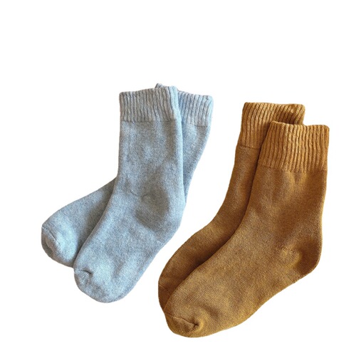 New third generation tutu thickened wool socks for women winter solid color floor terry socks Japanese warm cashmere mid-calf socks