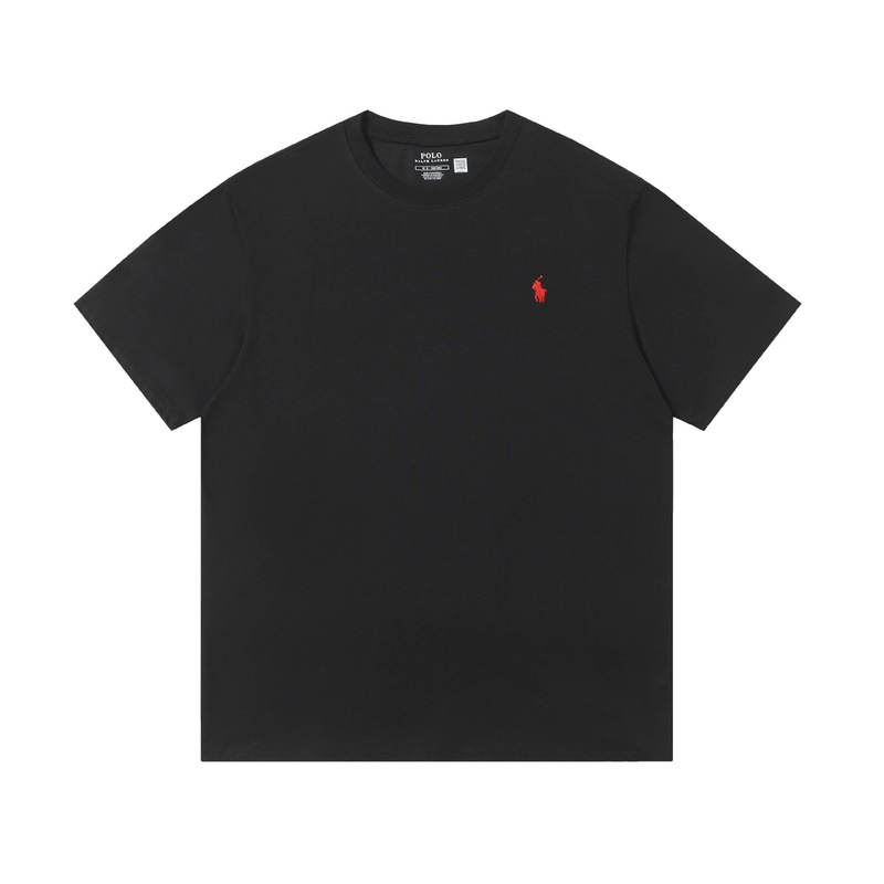 ラルフローレン 夏新作 無地 ポニー刺繍 ユニセックス ラウンドネック 半袖 Tシャツ|undefined
