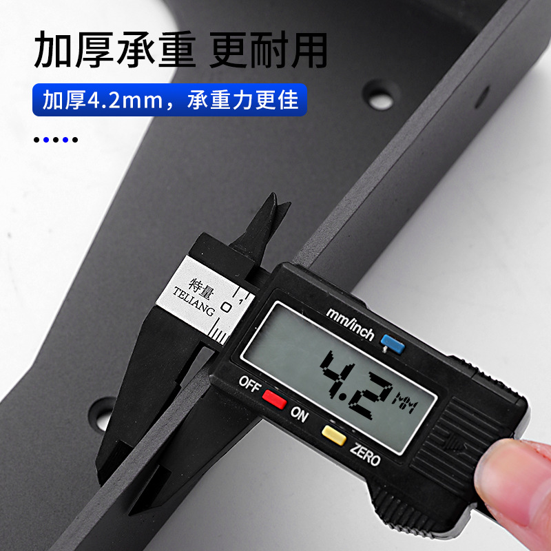 욕실 무거운 교수형 코드 서스펜션 L 자형 브래킷 벽 지원 랙 파티션 스토리지 랙 벽 보드 지원 로드 랙