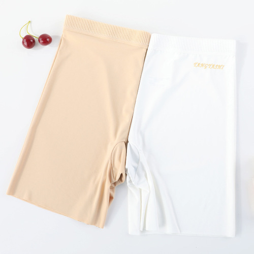 Safety pants ice silk breathable seamless boxer briefs for women high waist cotton crotch plus fat extra large size shorts